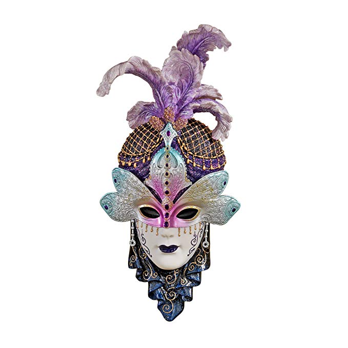 Design Toscano The Venetian Masquerades Sculptural Wall Masks: Maiden del Cortina